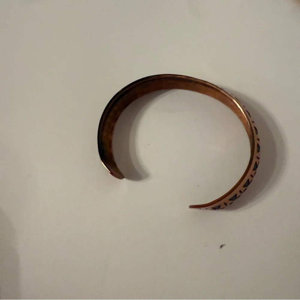 BRACELET CUFF SOLID COPPER BOW TIE DESIGN